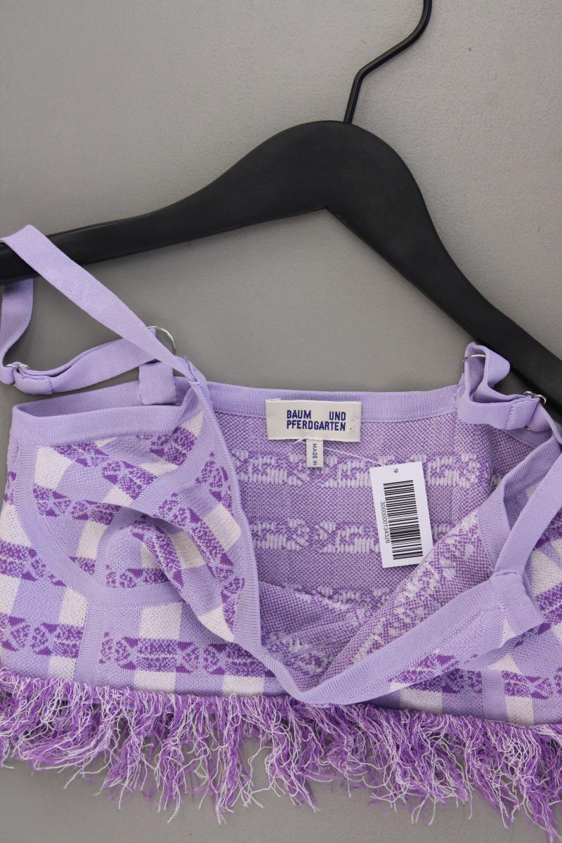 Baum und Pferdegarten Crop Top Gr. XS lila aus Viskose