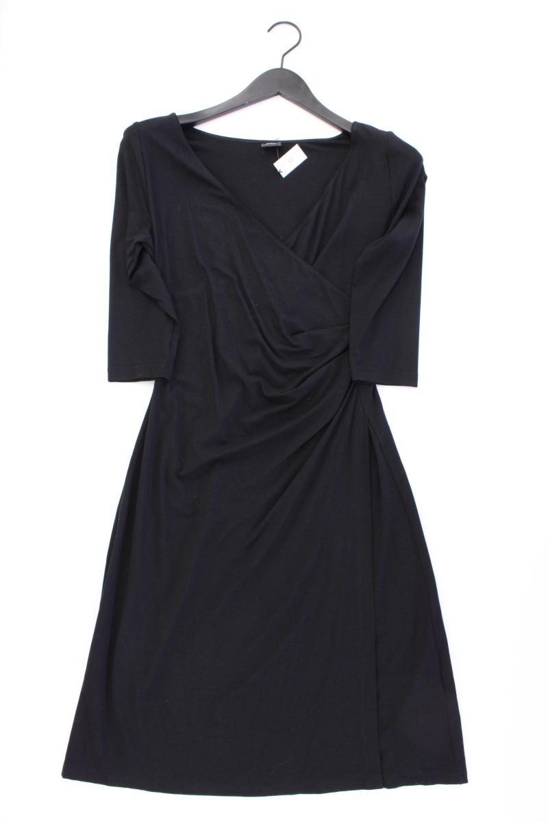 Biber Stretchkleid Gr. S 3/4 Ärmel schwarz aus Viskose