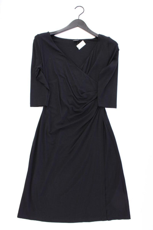 Biber Stretchkleid Gr. S 3/4 Ärmel schwarz aus Viskose