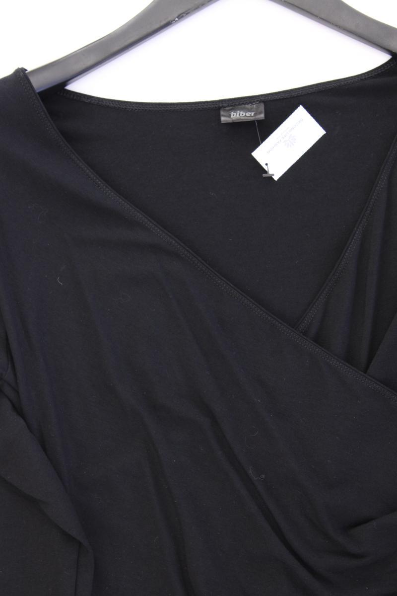 Biber Stretchkleid Gr. S 3/4 Ärmel schwarz aus Viskose