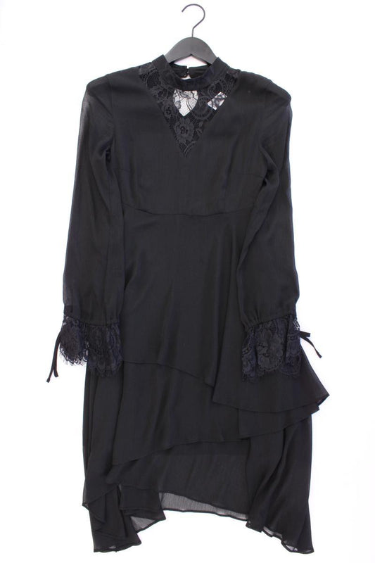 Tigha Langarmkleid Gr. XS neuwertig schwarz aus Polyester