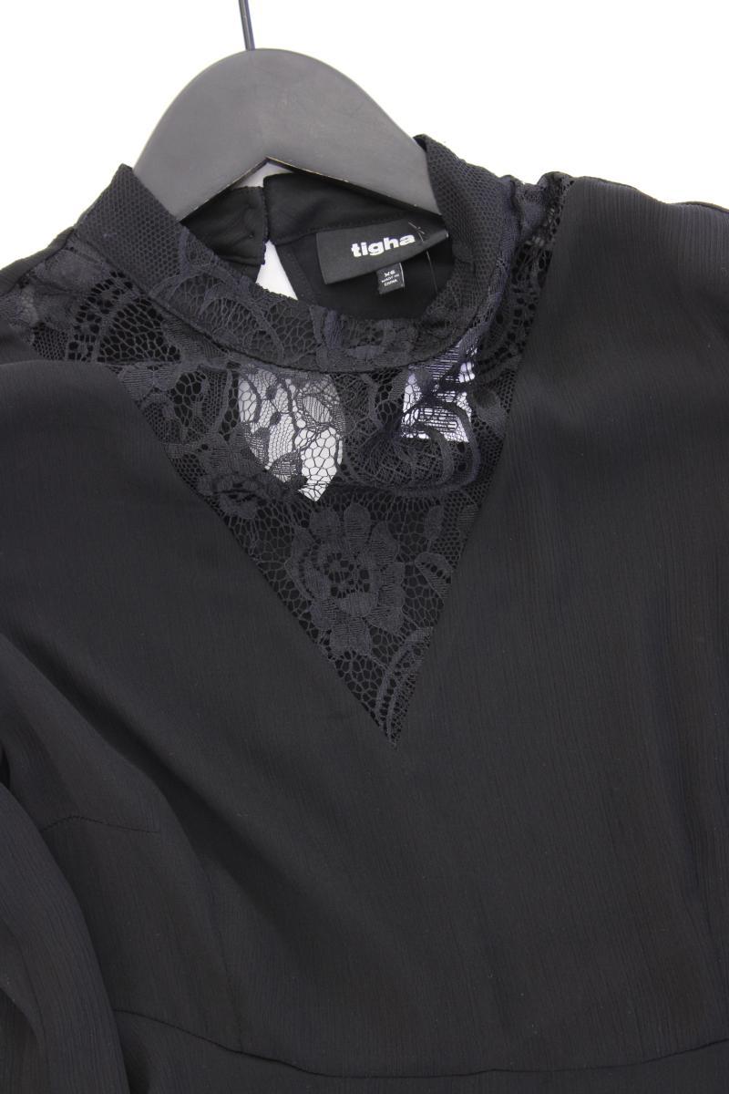 Tigha Langarmkleid Gr. XS neuwertig schwarz aus Polyester