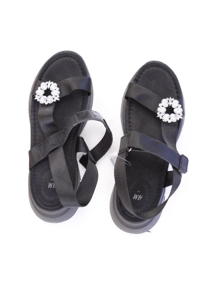 H&M Sandalen Gr. 39 schwarz