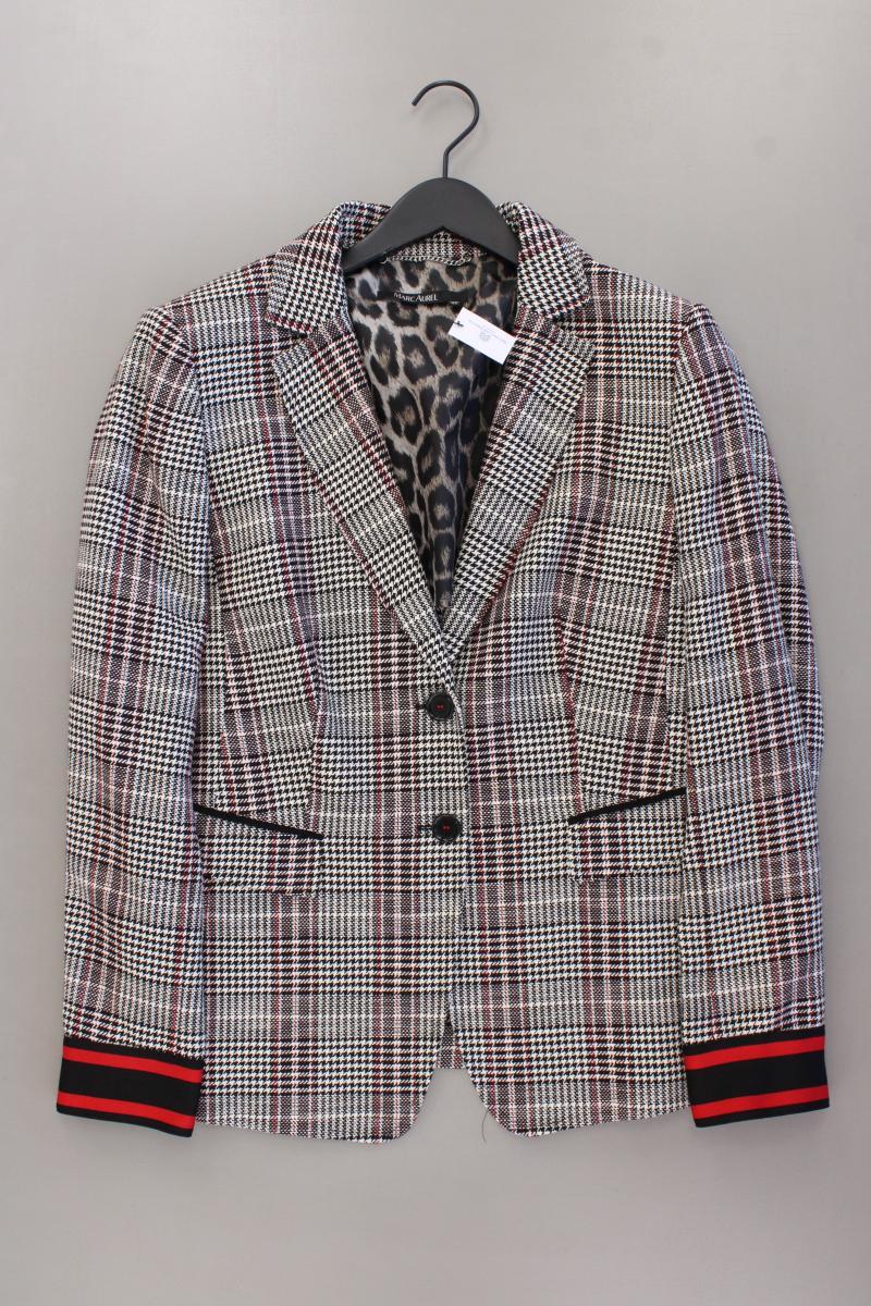 Marc Aurel Longblazer Gr. 44 hahnentritt neuwertig grau aus Polyester