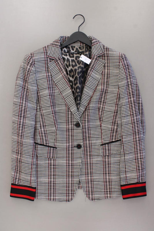 Marc Aurel Longblazer Gr. 44 hahnentritt neuwertig grau aus Polyester