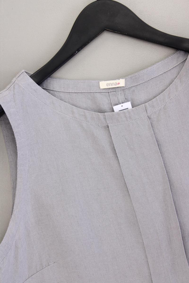 enna Midikleid Gr. 44 neuwertig Ärmellos grau aus Leinen