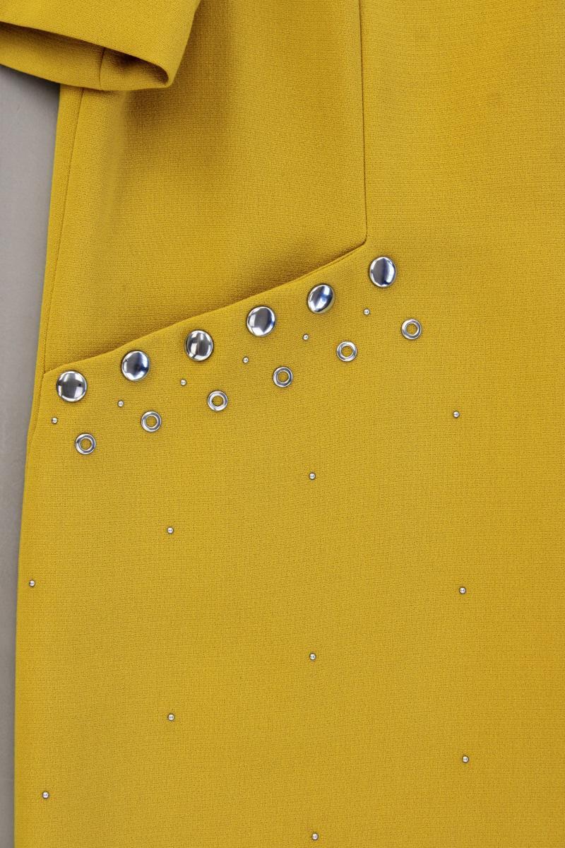 1.2.3 Paris Kurzarmkleid Gr. 42 gelb aus Polyester