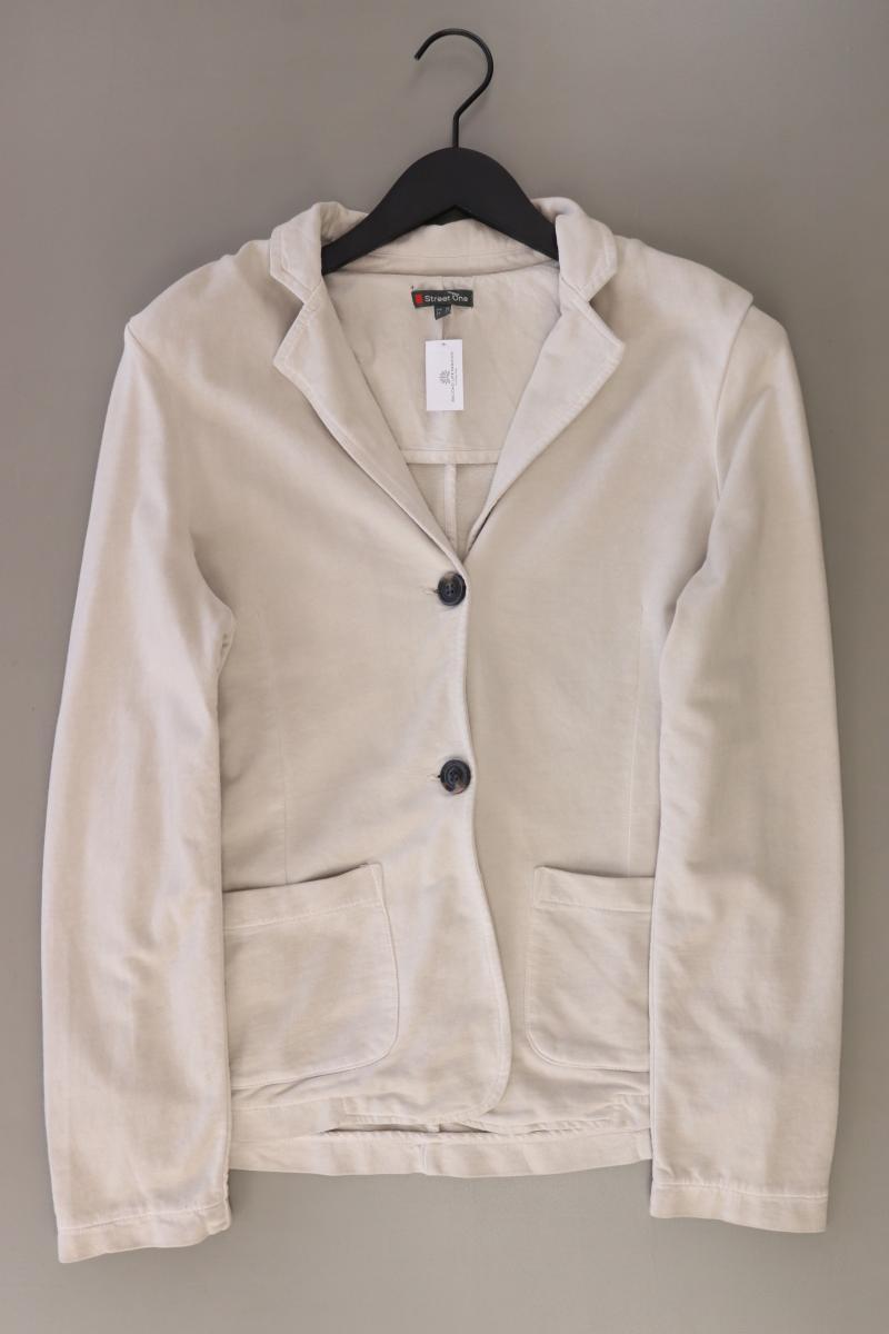 Street One Jerseyblazer Gr. 40 creme aus Baumwolle