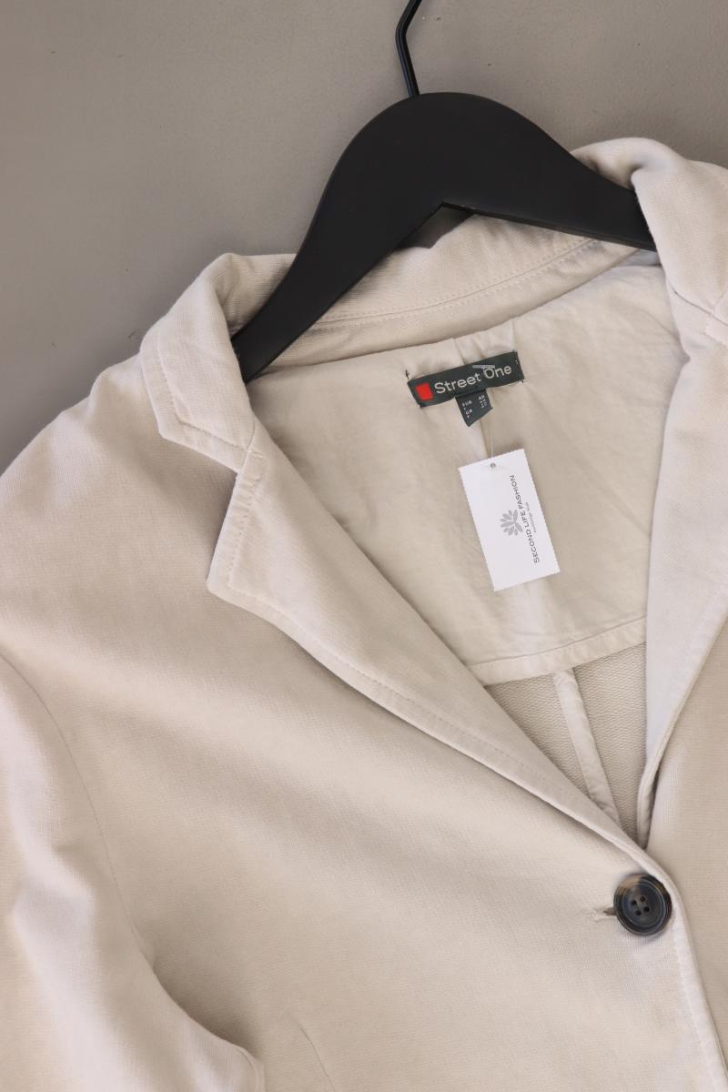Street One Jerseyblazer Gr. 40 creme aus Baumwolle