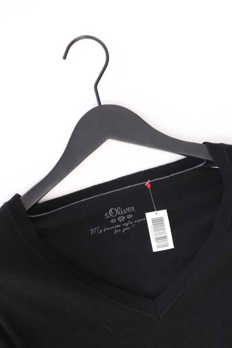 s.Oliver Feinstrickpullover Gr. 38 schwarz aus Polyacryl