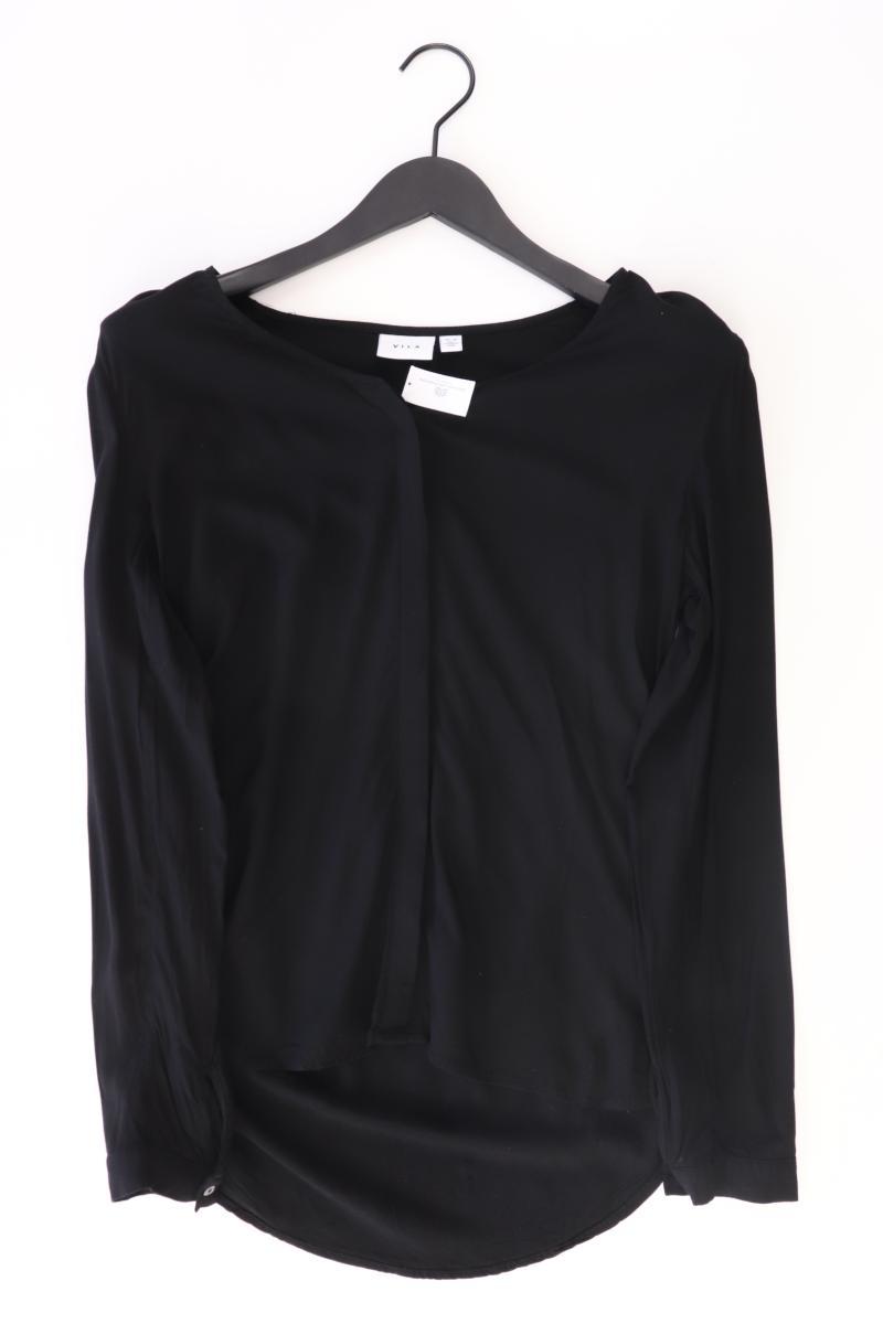 Vila Langarmbluse Gr. 36 schwarz aus Viskose