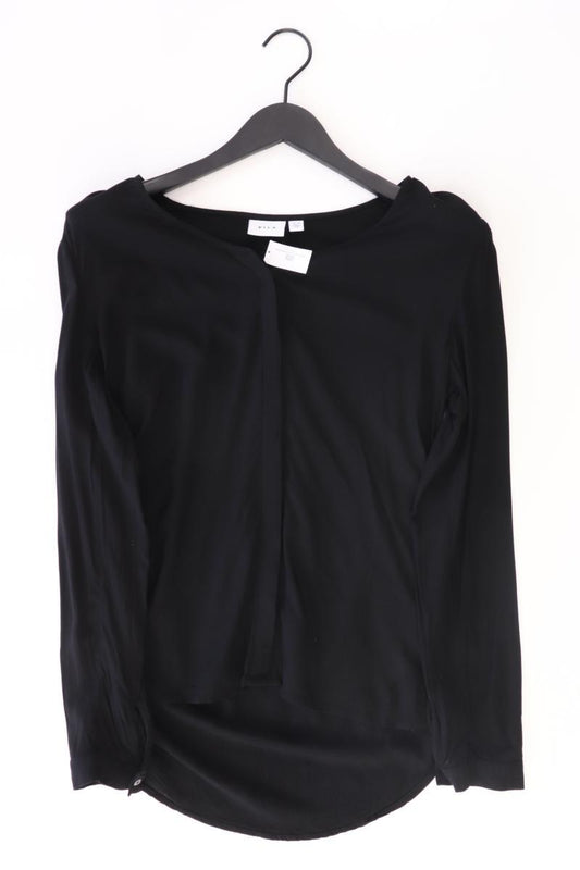 Vila Langarmbluse Gr. 36 schwarz aus Viskose