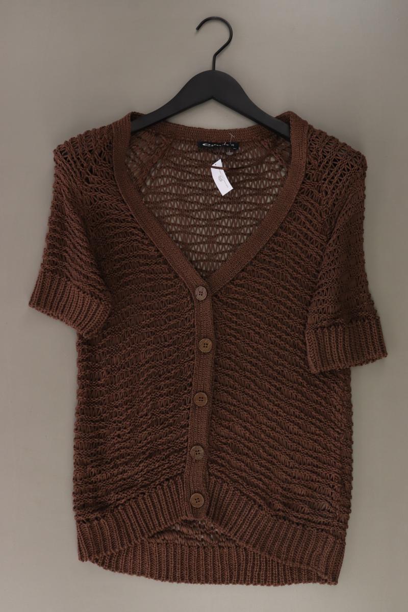 Expresso Strickshirt aus Wolle Gr. M Kurzarm braun