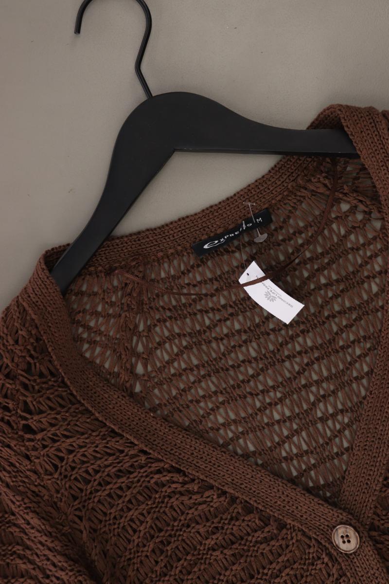 Expresso Strickshirt aus Wolle Gr. M Kurzarm braun