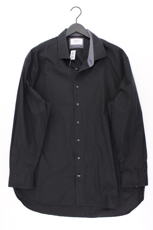 CHARLES TYRWHITT Langarmhemd für Herren Gr. Hemdgröße 48 schwarz aus Baumwolle