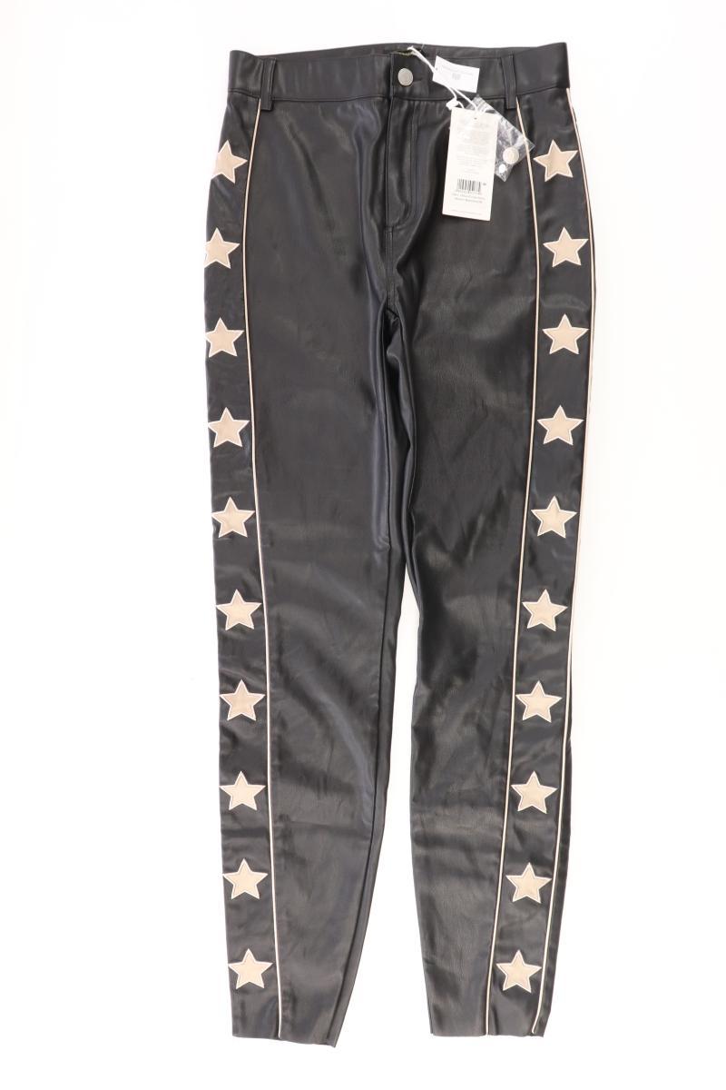 COLOURFUL REBEL Kunstlederhose Gr. M neu mit Etikett schwarz aus Polyester