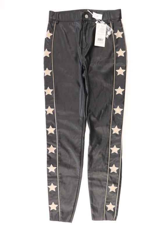 COLOURFUL REBEL Kunstlederhose Gr. M neu mit Etikett schwarz aus Polyester
