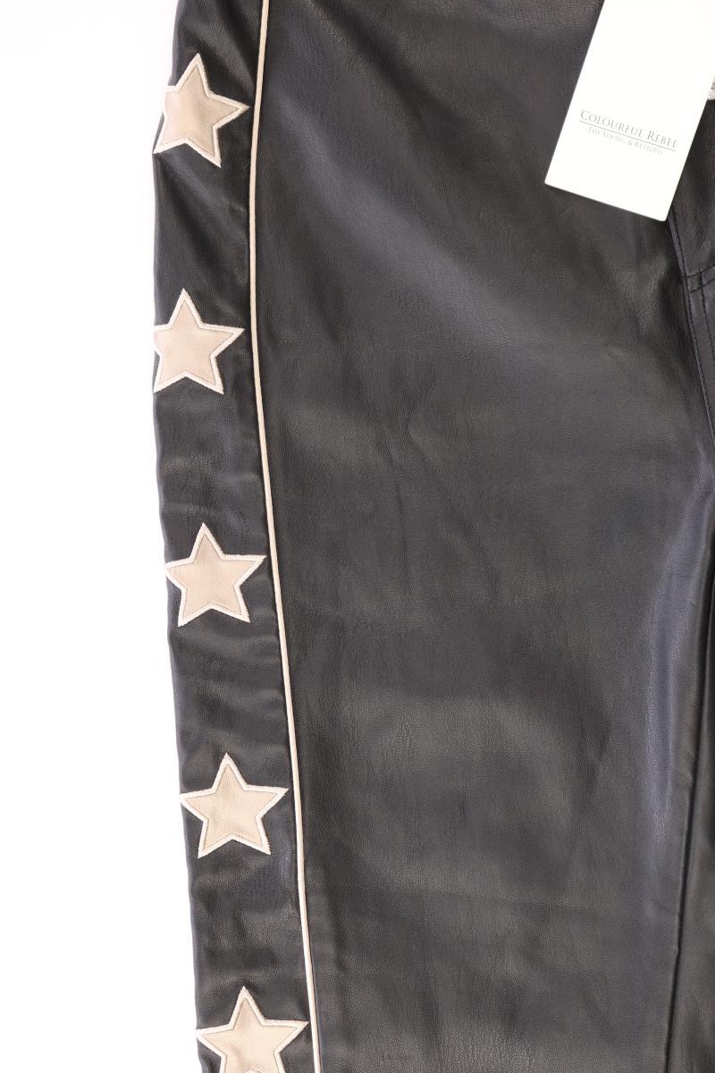 COLOURFUL REBEL Kunstlederhose Gr. M neu mit Etikett schwarz aus Polyester