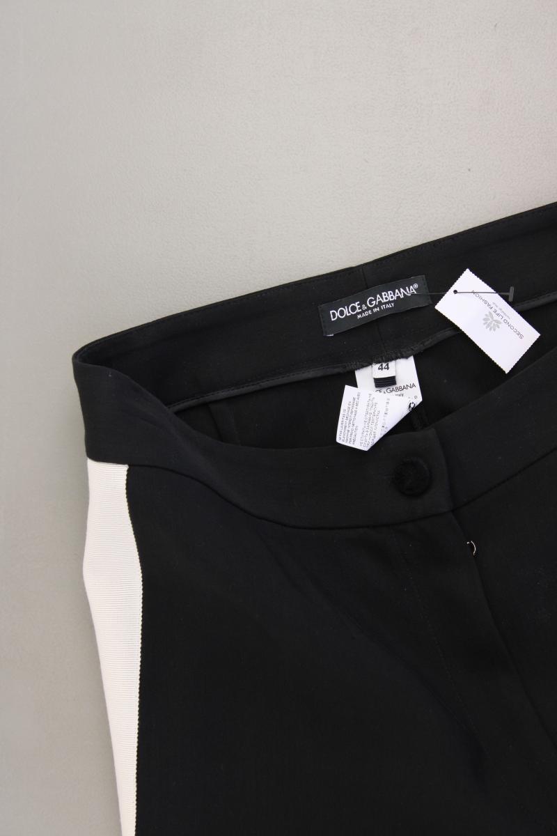 Dolce & Gabbana Stoffhose Gr. IT 44 (M) schwarz aus Baumwolle