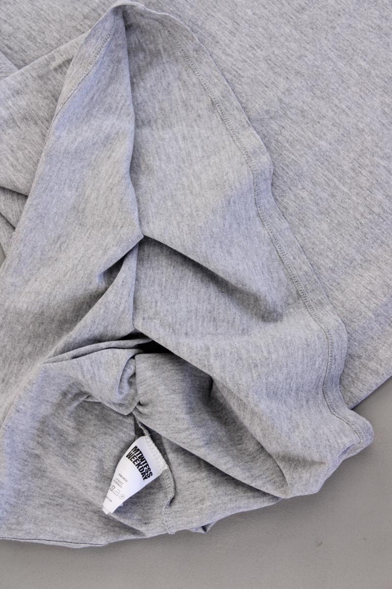 Weekday Kurzarmkleid Gr. S grau aus Baumwolle