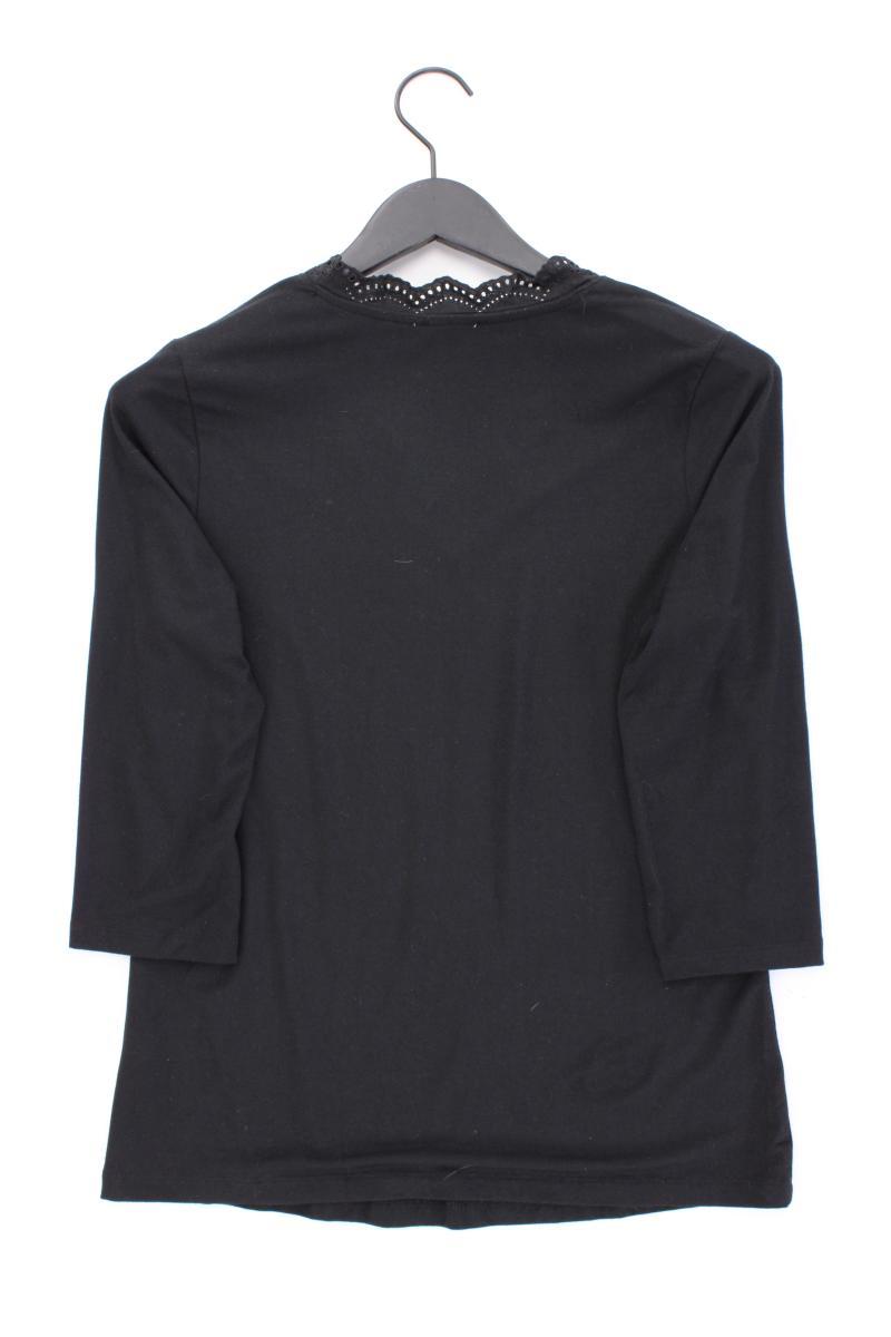 Judith Williams Shirt mit V-Ausschnitt Gr. 38 3/4 Ärmel schwarz aus Modal
