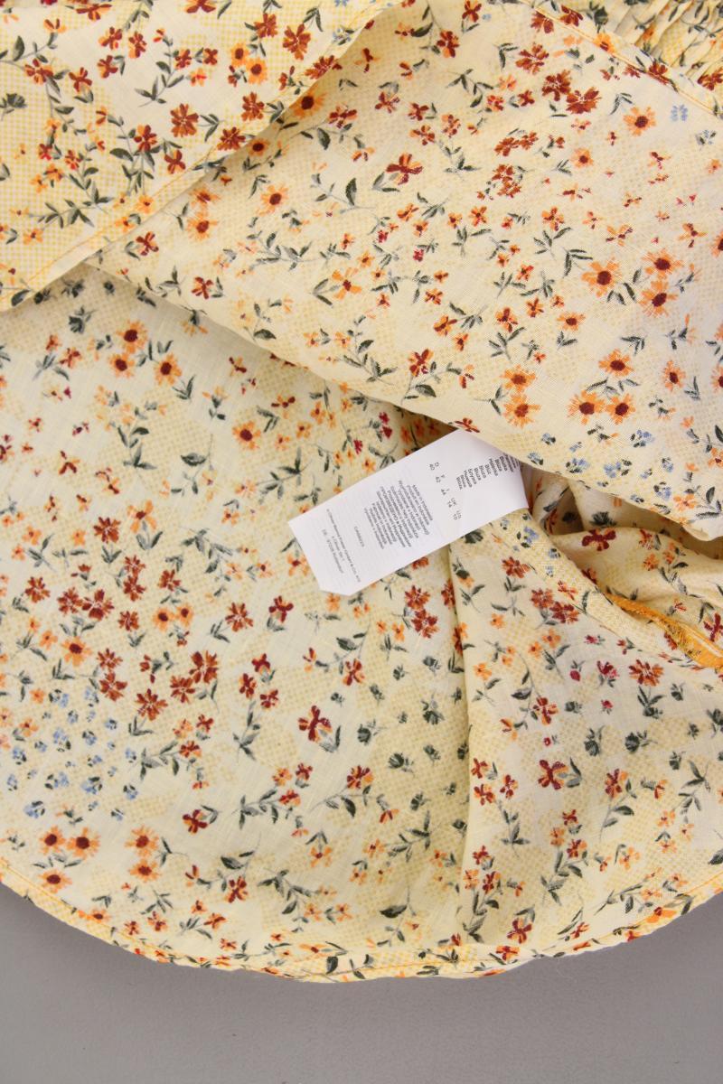 s.Oliver Leinenbluse Gr. 40 mit Blumenmuster Ärmellos gelb