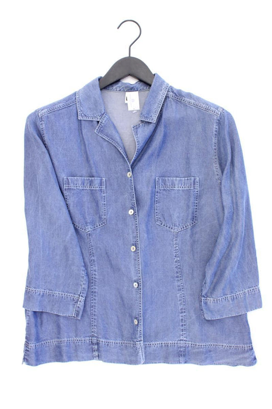 Jeansbluse Gr. 40 3/4 Ärmel Vintage blau aus Lyocell