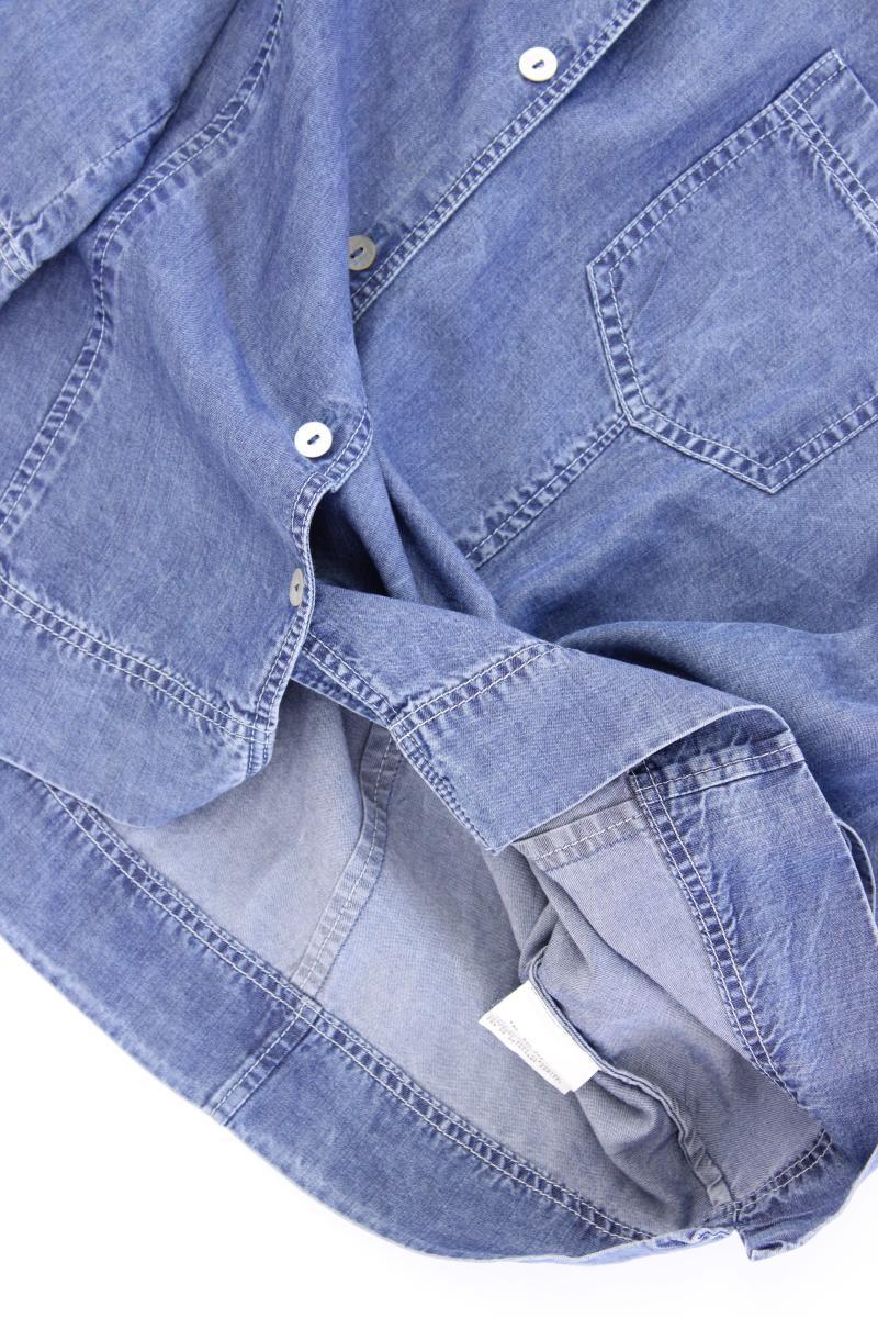 Jeansbluse Gr. 40 3/4 Ärmel Vintage blau aus Lyocell