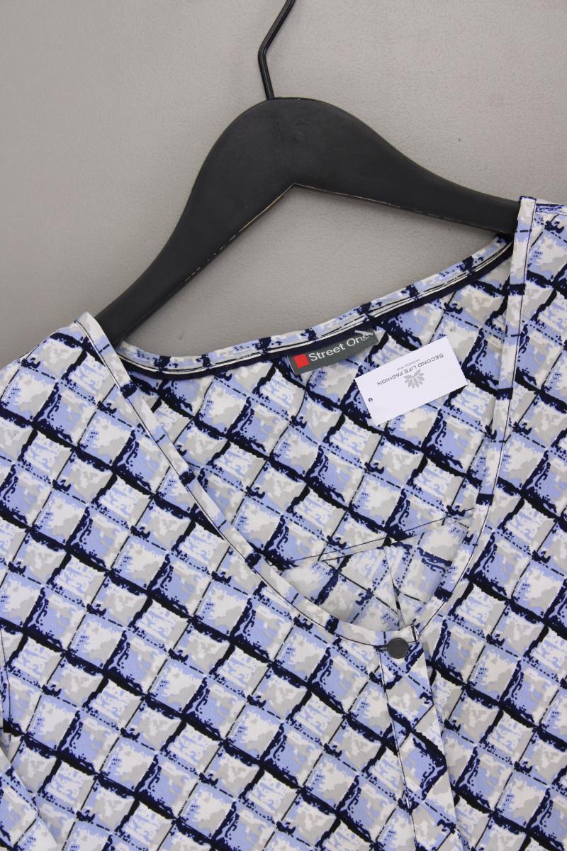 Street One Langarmbluse Gr. 40 neuwertig blau aus Polyester