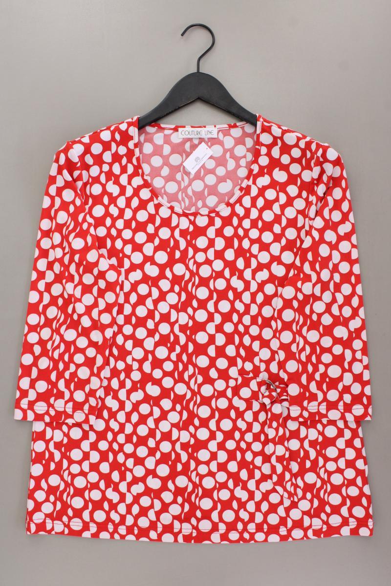 Couture Line Printshirt Gr. 42 gepunktet 3/4 Ärmel rot aus Polyester