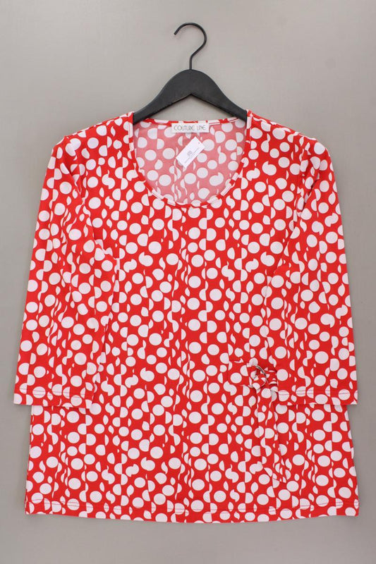 Couture Line Printshirt Gr. 42 gepunktet 3/4 Ärmel rot aus Polyester