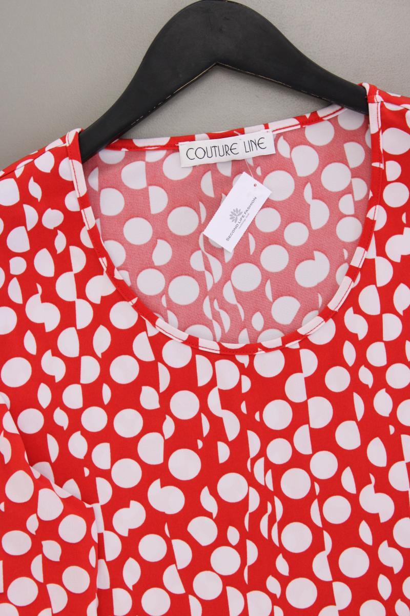 Couture Line Printshirt Gr. 42 gepunktet 3/4 Ärmel rot aus Polyester