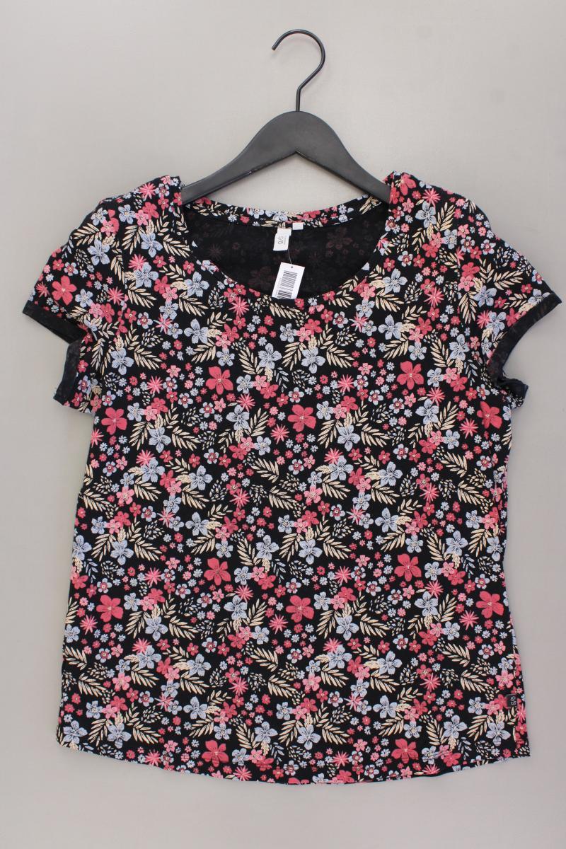 QS by s.Oliver Printshirt Gr. XL mit Blumenmuster Kurzarm mehrfarbig
