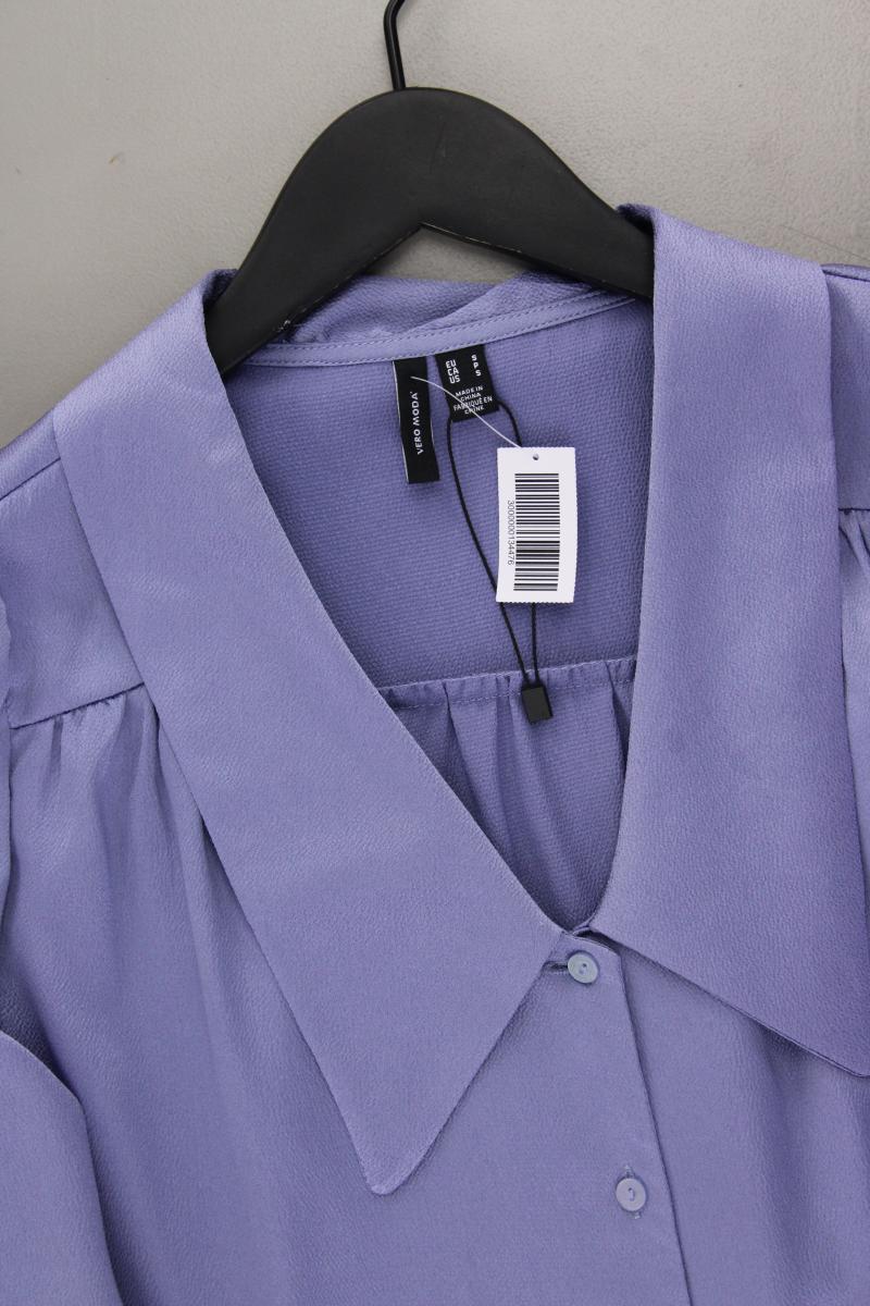 Vero Moda Bluse Gr. S 3/4 Ärmel blau aus Polyester