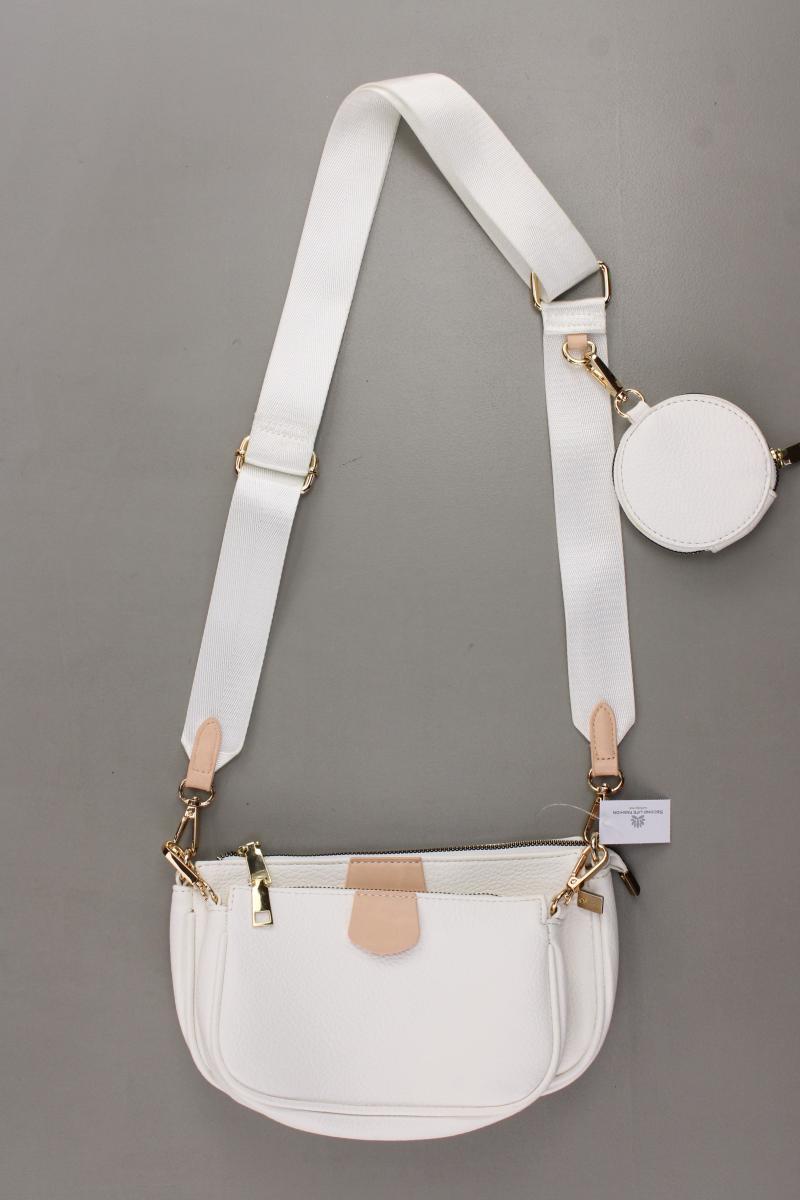3-in-1 Tasche weiß aus Kunstleder