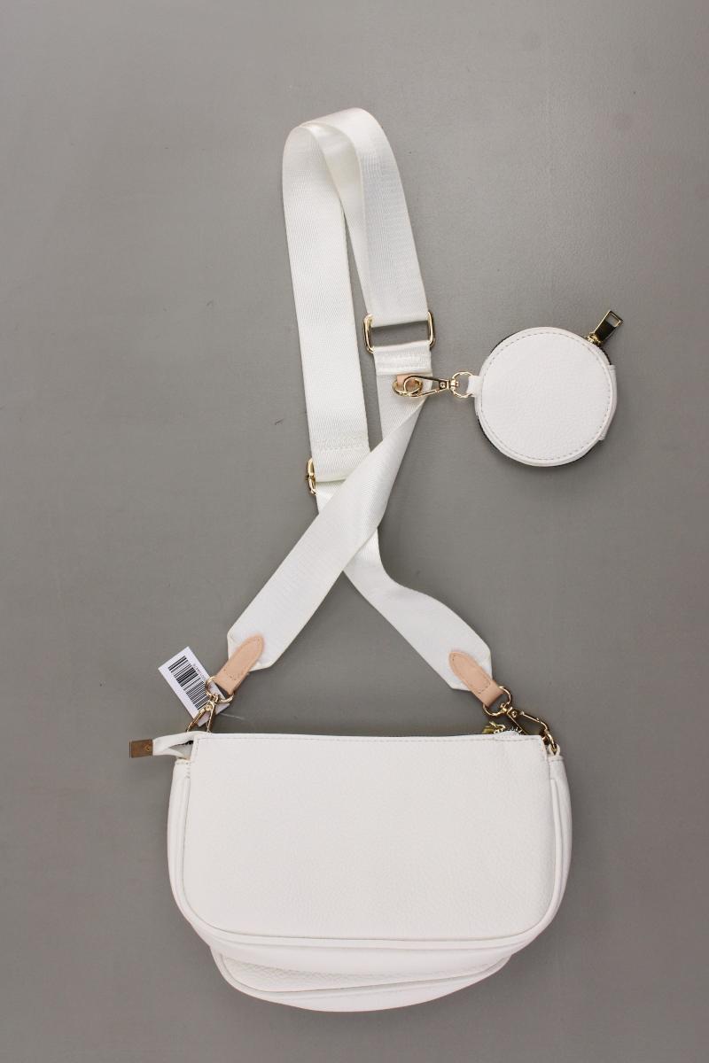 3-in-1 Tasche weiß aus Kunstleder