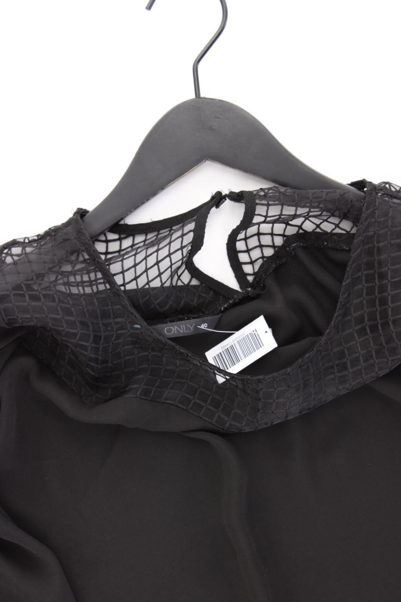 Only Langarmbluse Gr. 40 schwarz aus Polyester