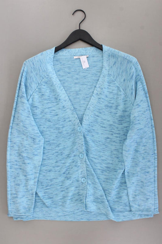 Cecil Strickjacke Gr. XXL neuwertig Langarm blau aus Baumwolle
