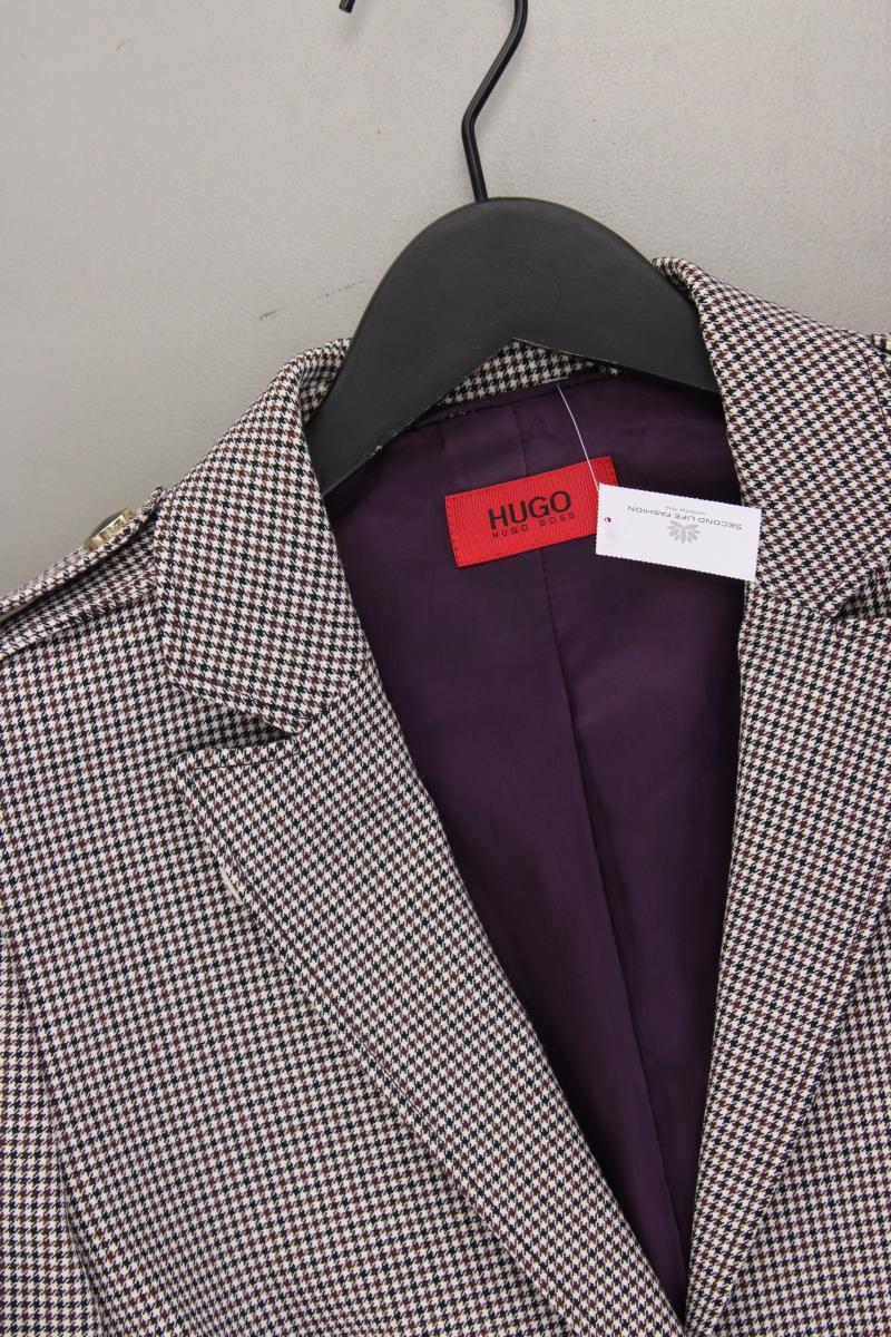 Hugo Boss Wollblazer Gr. 40 hahnentritt grau