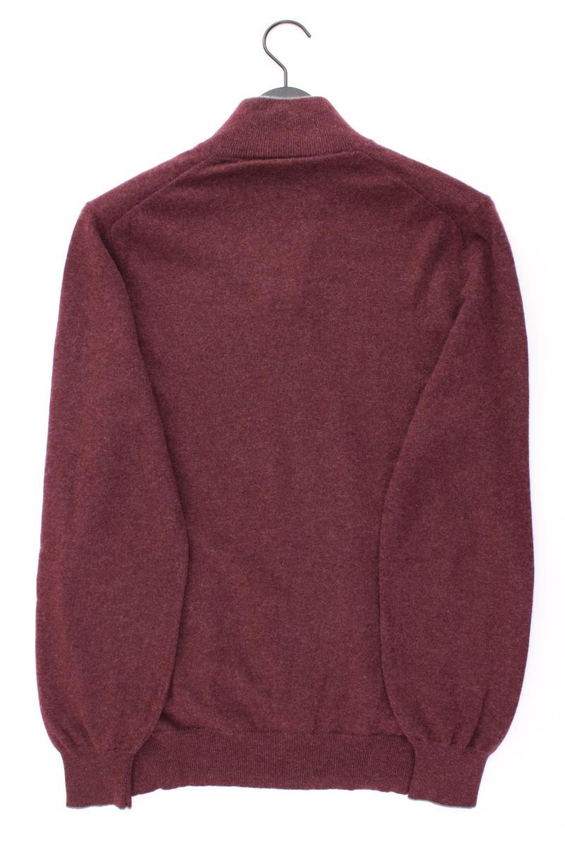 Strickjacke für Herren Gr. 56 Langarm rot aus Kaschmir