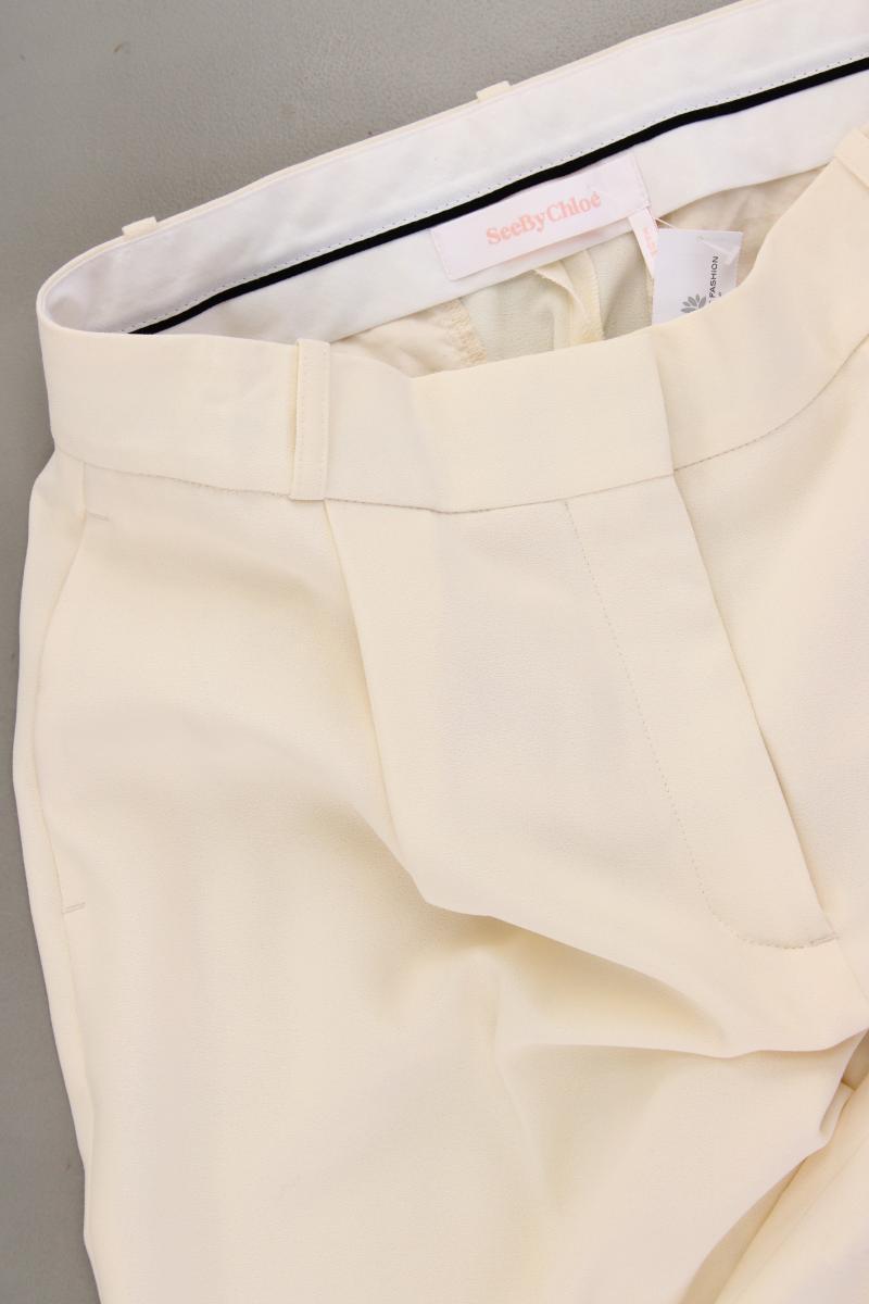 See by Chloe Stoffhose Gr. 38 neuwertig creme aus Polyester