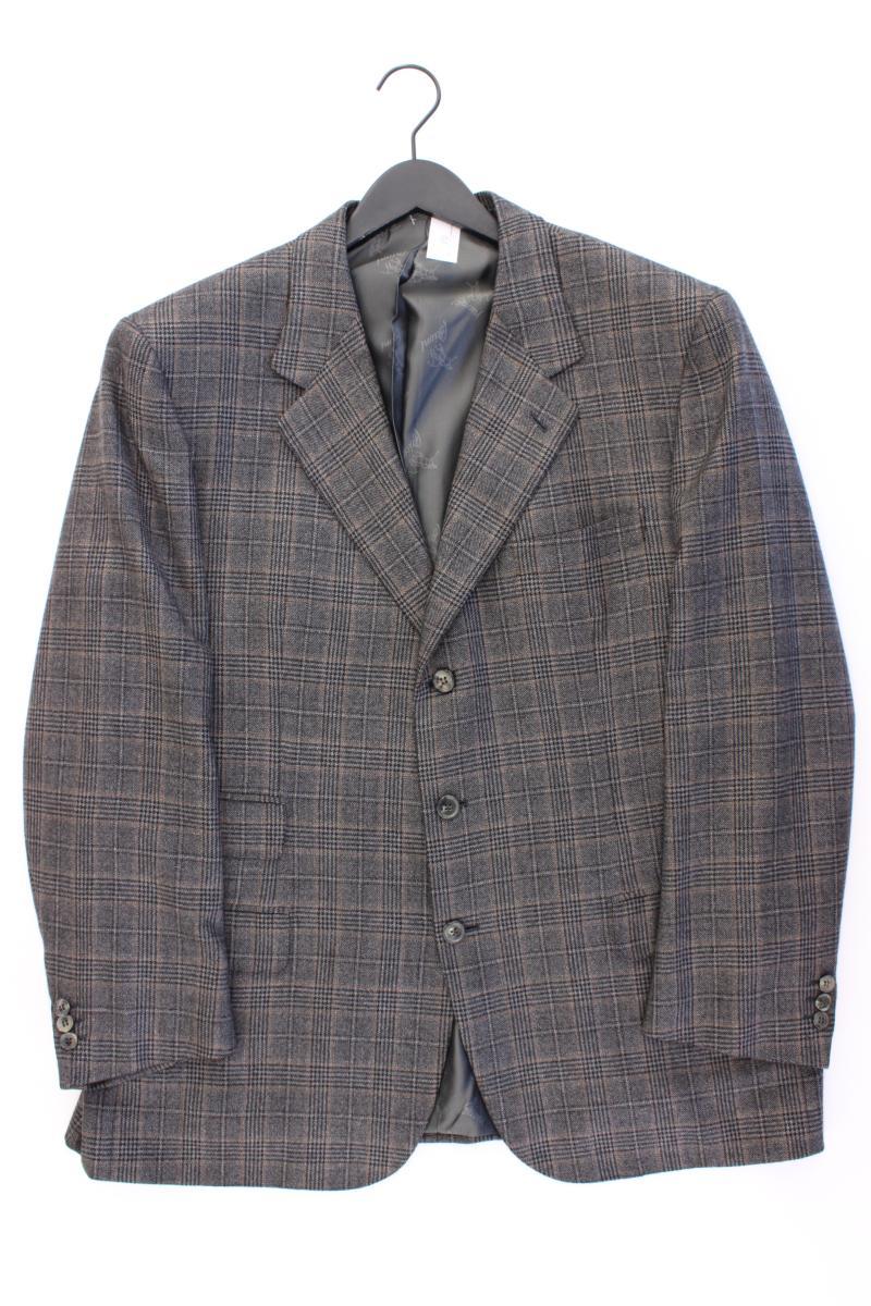 Brioni Longsakko für Herren Gr. Kurzgröße 28 kariert grau aus Kaschmir