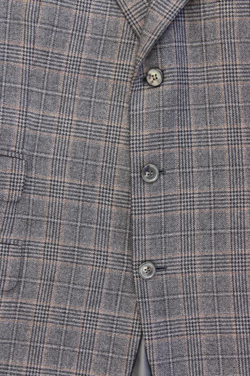 Brioni Longsakko für Herren Gr. Kurzgröße 28 kariert grau aus Kaschmir