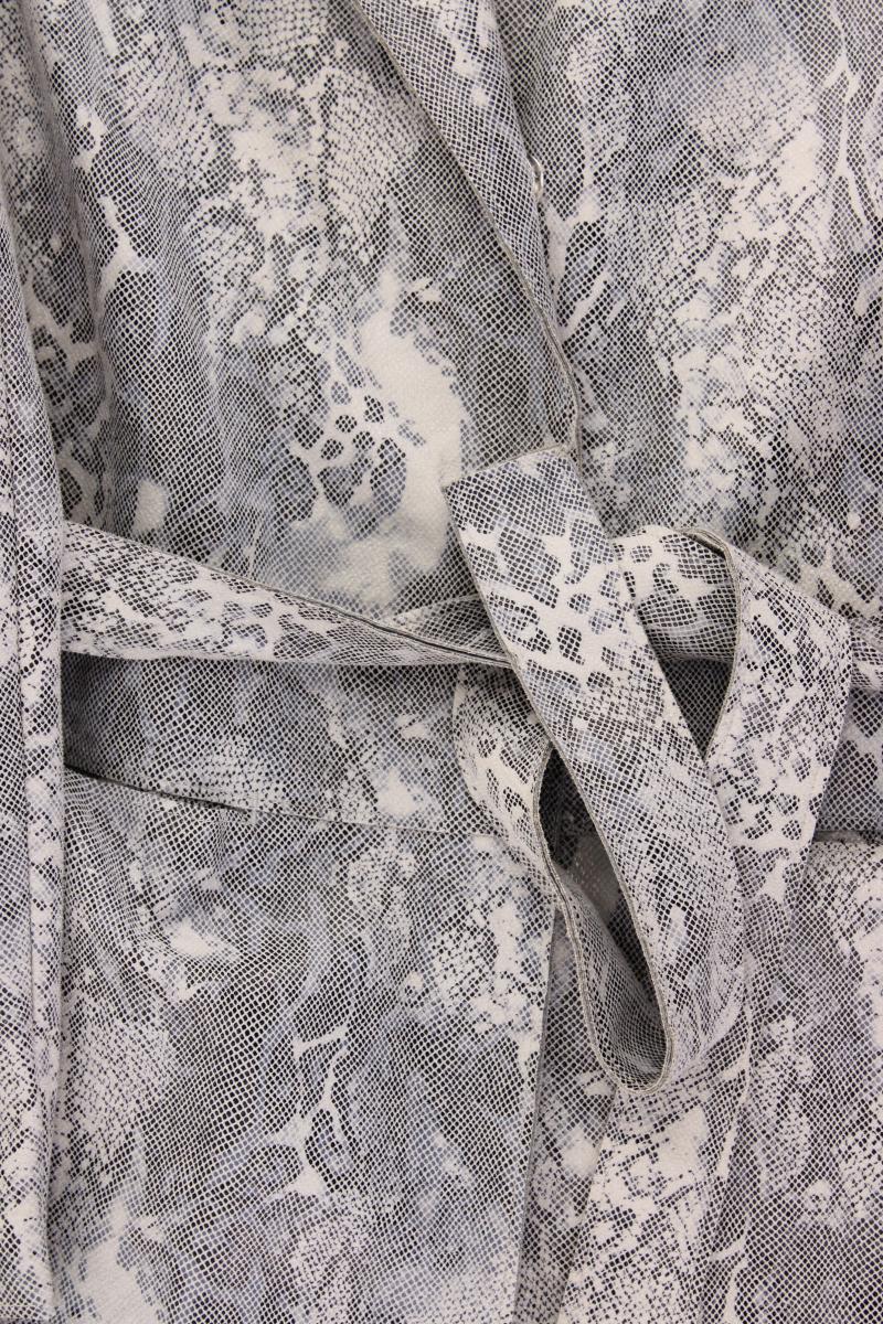 Frieda&Freddies Übergangsmantel Gr. 40 mit Tierdruck neuwertig mit Gürtel grau