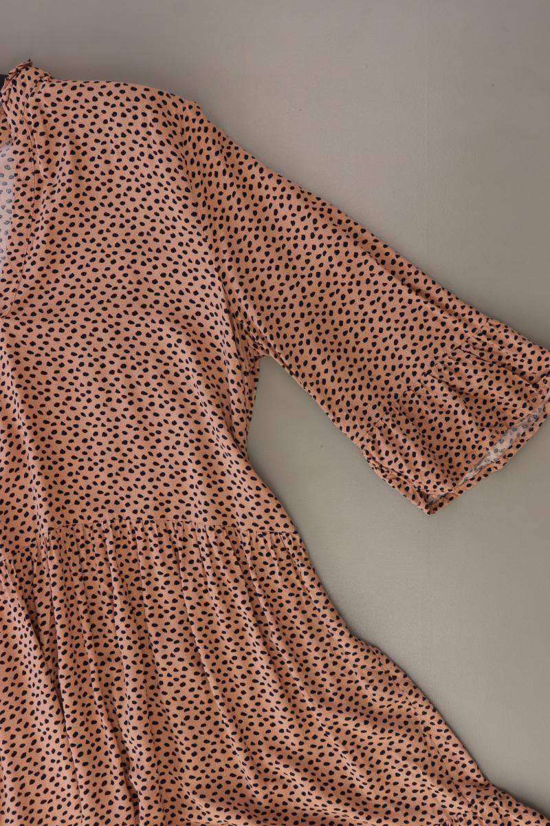 Saint Tropez Midikleid Gr. XL gepunktet 3/4 Ärmel braun aus Viskose