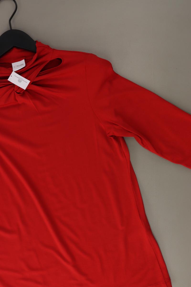 Madeleine Regular Shirt Gr. 40 3/4 Ärmel rot aus Viskose