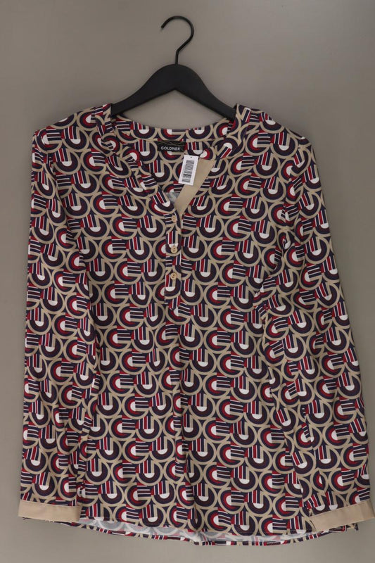 Goldner Langarmbluse Gr. 40 mehrfarbig aus Viskose