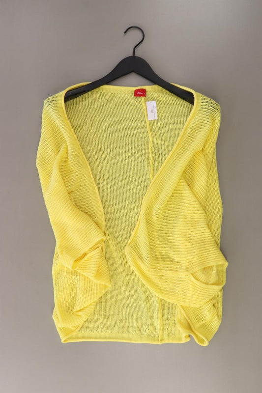 s.Oliver Regular Cardigan Gr. M gelb aus Baumwolle