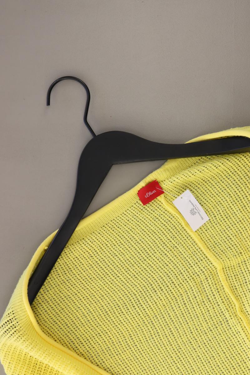 s.Oliver Regular Cardigan Gr. M gelb aus Baumwolle