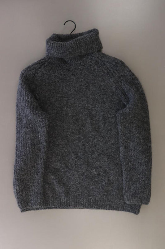 Zara Grobstrickpullover Gr. M grau aus Polyester
